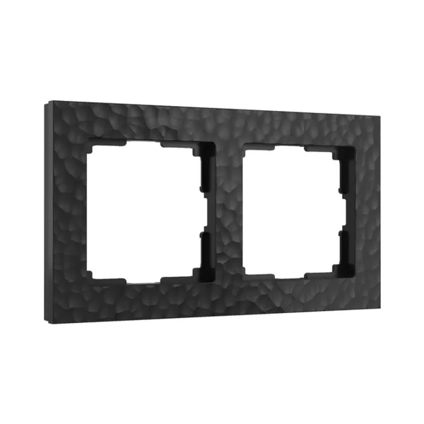 Рамка Werkel W0022408/ Рамка на 2 поста Hammer (черный)