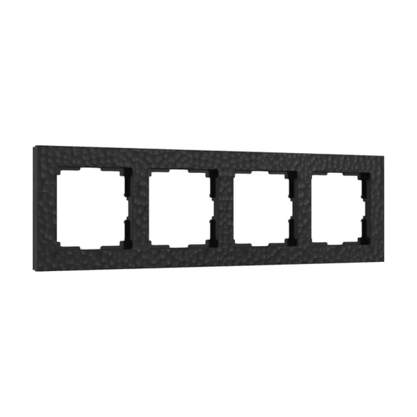 Рамка Werkel W0042408/ Рамка на 4 поста Hammer (черный)