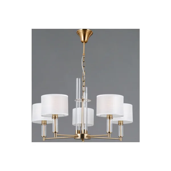 Подвесная люстра ILLUMICO IL0755-5PSQ-25 BRASS GENOA