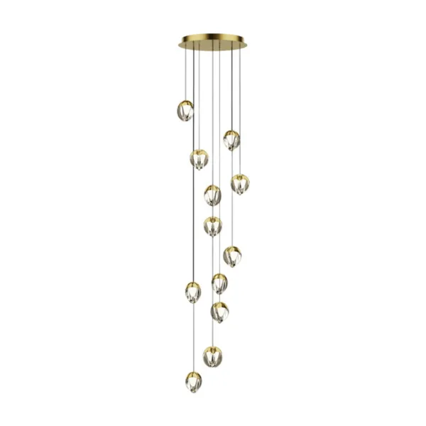 Подвесной светильник MD24001033 MD24001033-12A gold/clear