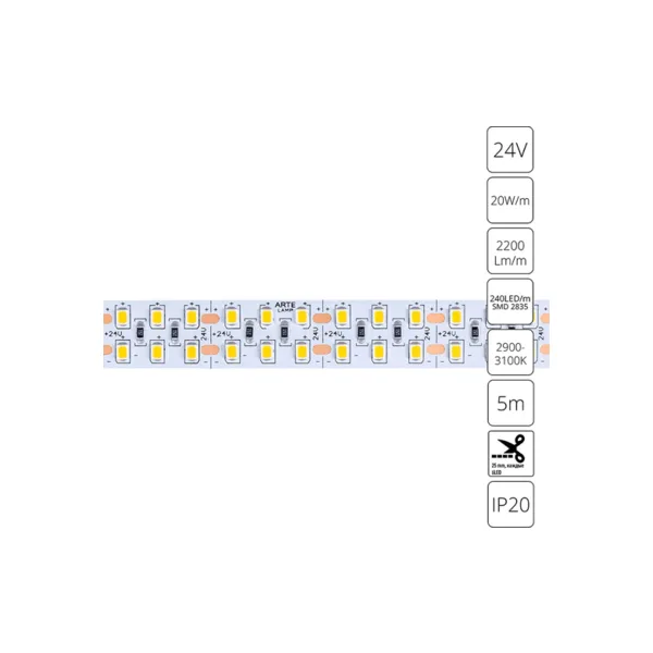 Светодиодная лента Arte Lamp Tape A2424015-01-3K
