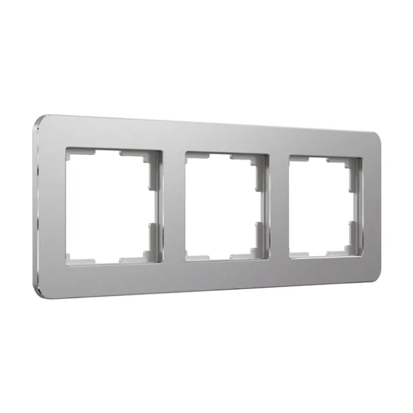 Рамка Werkel Platinum алюминий W0032606/ Рамка на 3 поста Platinum (алюминий)