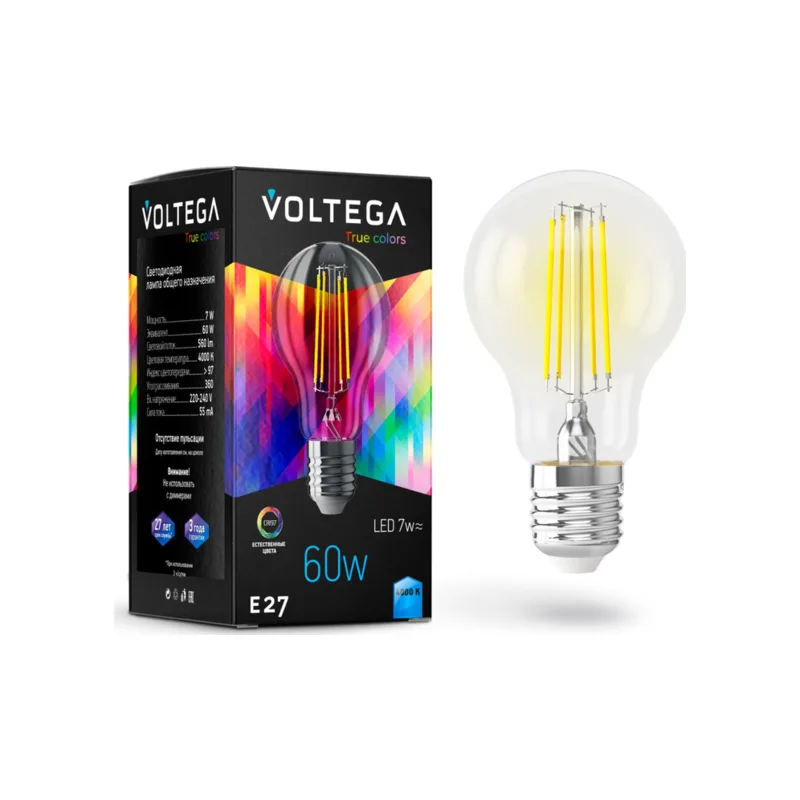 Лампочка светодиодная General purpose bulb E27 7W High CRI 7155