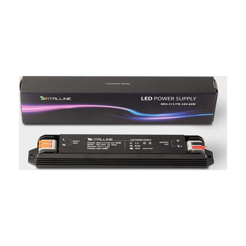 Блок питания к светодиодным лентам M04-509/510/511/512 Italline M04-515 ITB-24V-60W