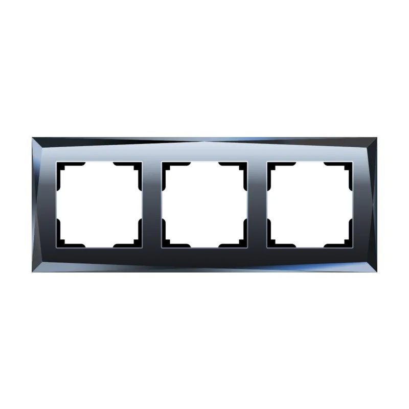 Рамка Werkel W0031208/ Рамка на 3 поста Diamant (черный)