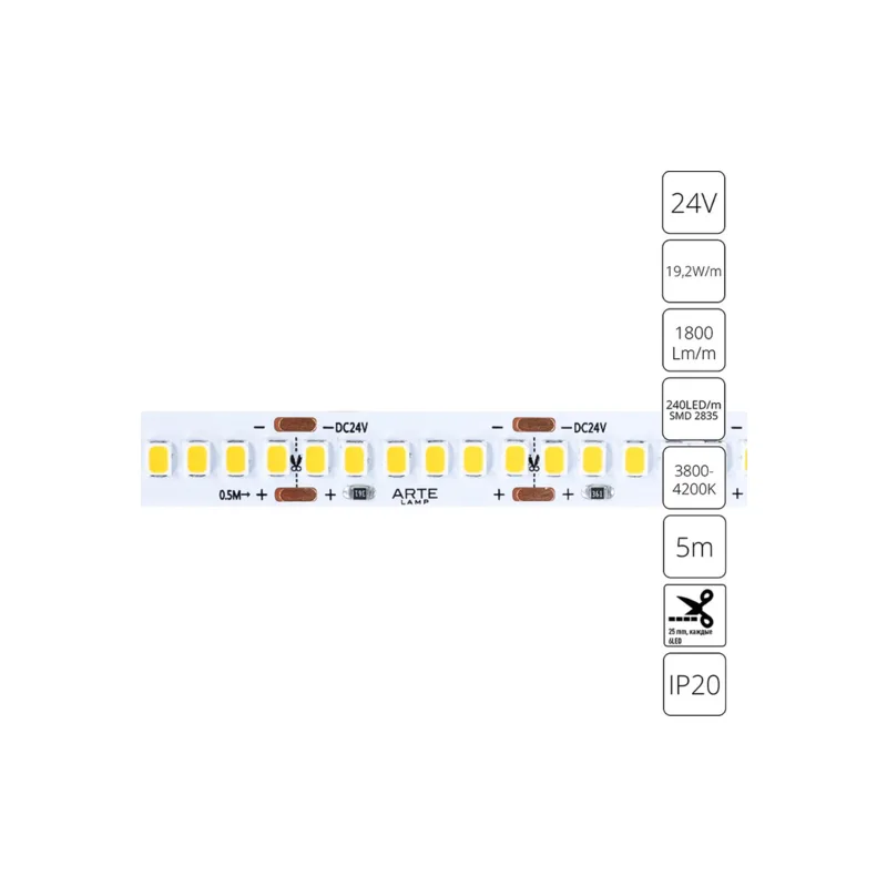 Светодиодная лента Arte Lamp Tape A2424010-02-4K