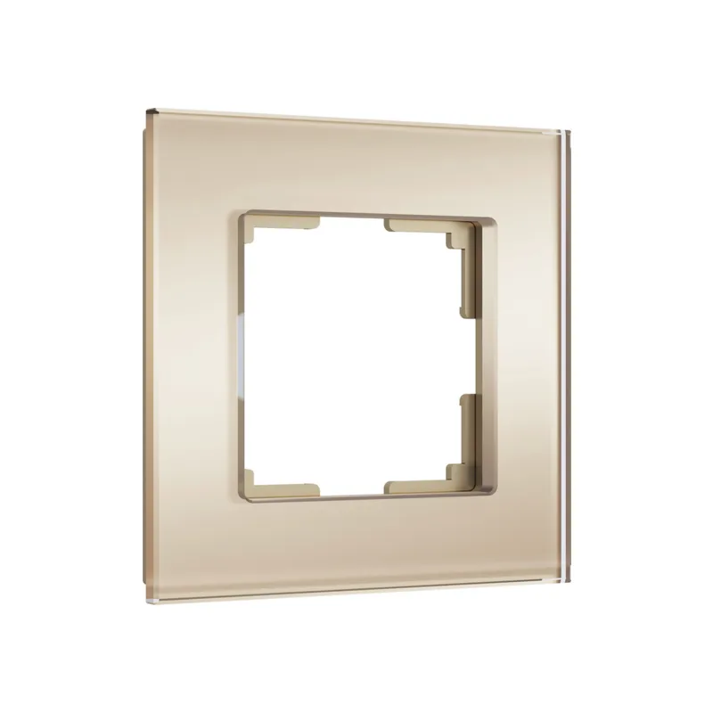 Рамка Werkel W0013111/ Рамка на 1 пост Senso (шампань, стекло soft-touch)