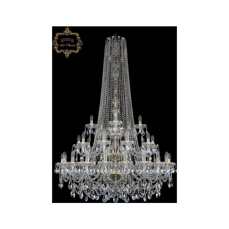 Подвесная хрустальная люстра Art Classic 11.25 11.25.20+10+5.400.3d.h-168.Gd.Sp