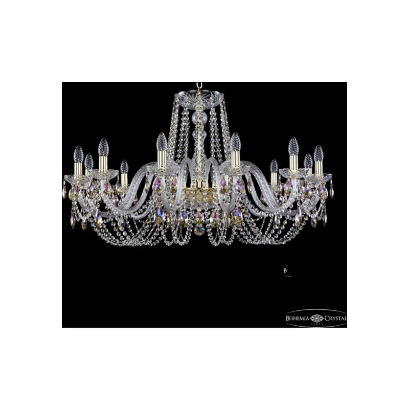 Подвесная хрустальная люстра Bohemia Ivele 1402 1402/12/360 G K801