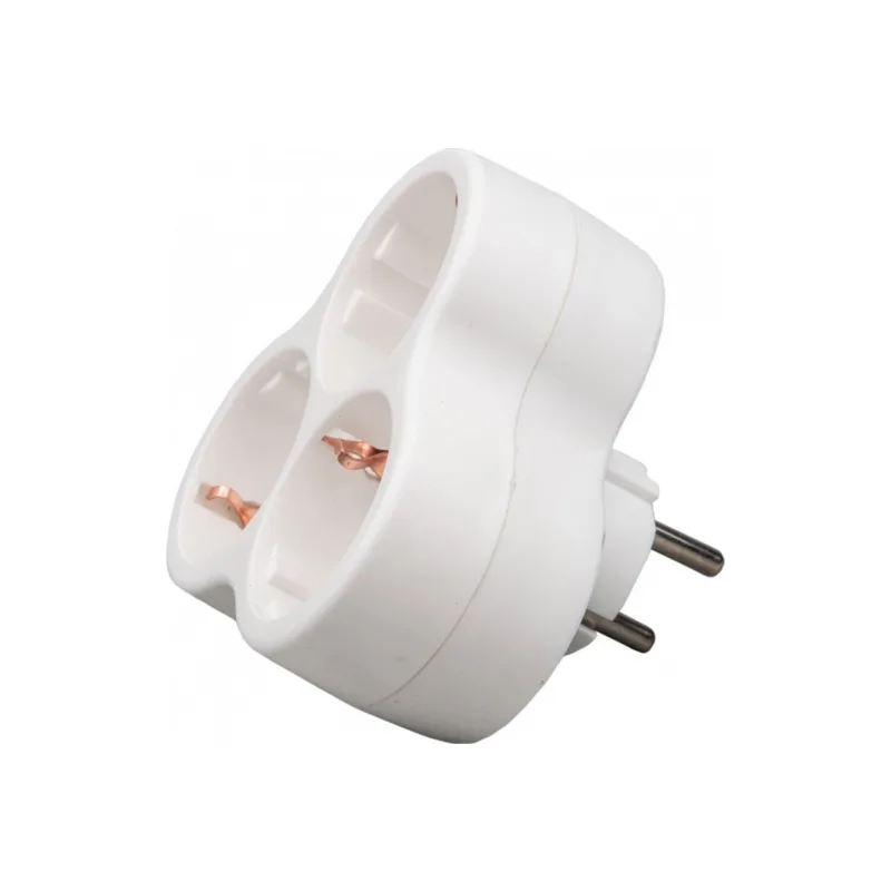 S-GES3-16F WHITE Разветвитель сетевой, с/з. 3 гнезда. 16А, 3500Вт. Белый. ТМ Uniel