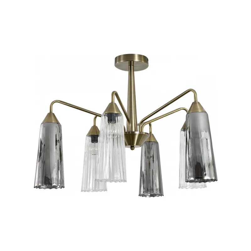 Люстра на штанге Indigo Campana 13028/6R Brass