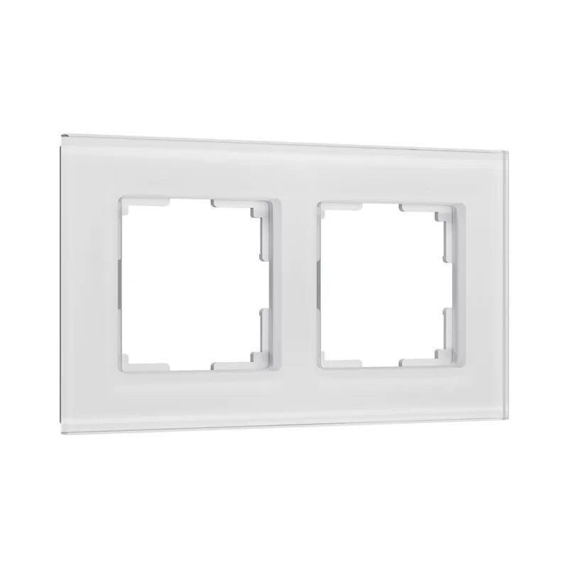 Рамка Werkel W0023101/ Рамка на 2 поста Senso (белый, стекло soft-touch)
