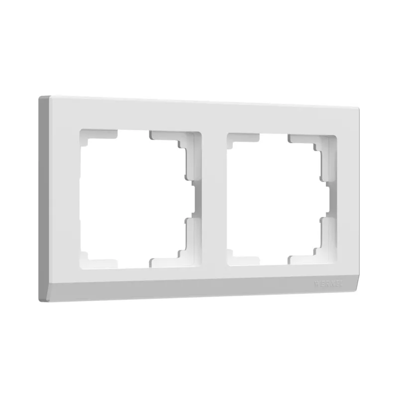 Рамка Werkel W0021801/ Рамка на 2 поста Stark (белый)