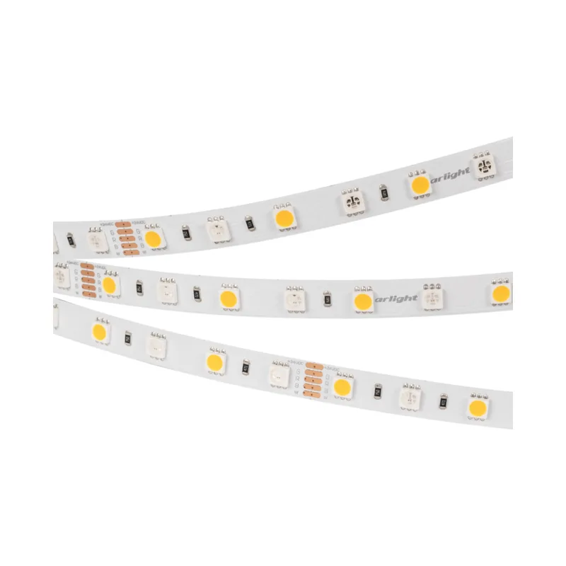 Светодиодная лента Arlight RT открытая 5060, 60 шт/м, 13 Вт/м, 24 В, IP20, 4000 K, 10 мм, 5 м 018326(2)