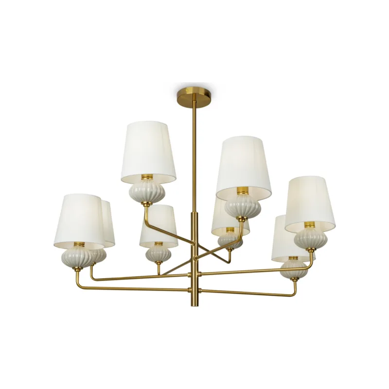 Люстра на штанге Freya Ceramics FR2029PL-08BS