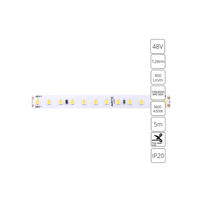 Светодиодная лента Arte Lamp Tape A4812010-02-4K