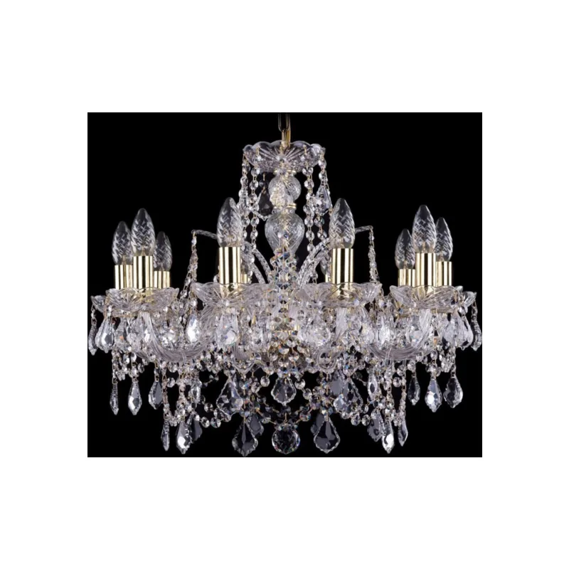 Подвесная люстра Bohemia Ivele Crystal 1411 1411/10/195/G/Leafs
