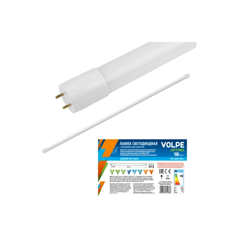 Лампа светодиодная Uniel LED-T8-24W/NW/G13/FR/FIX/O рукав 03086