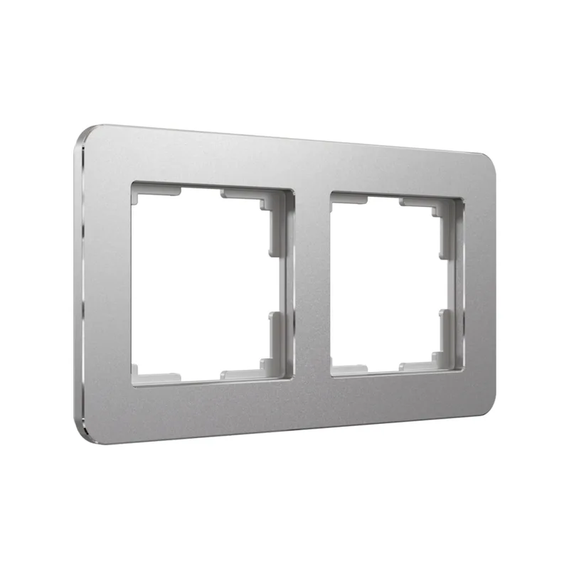 Рамка Werkel Platinum алюминий W0022606/ Рамка на 2 поста Platinum (алюминий)