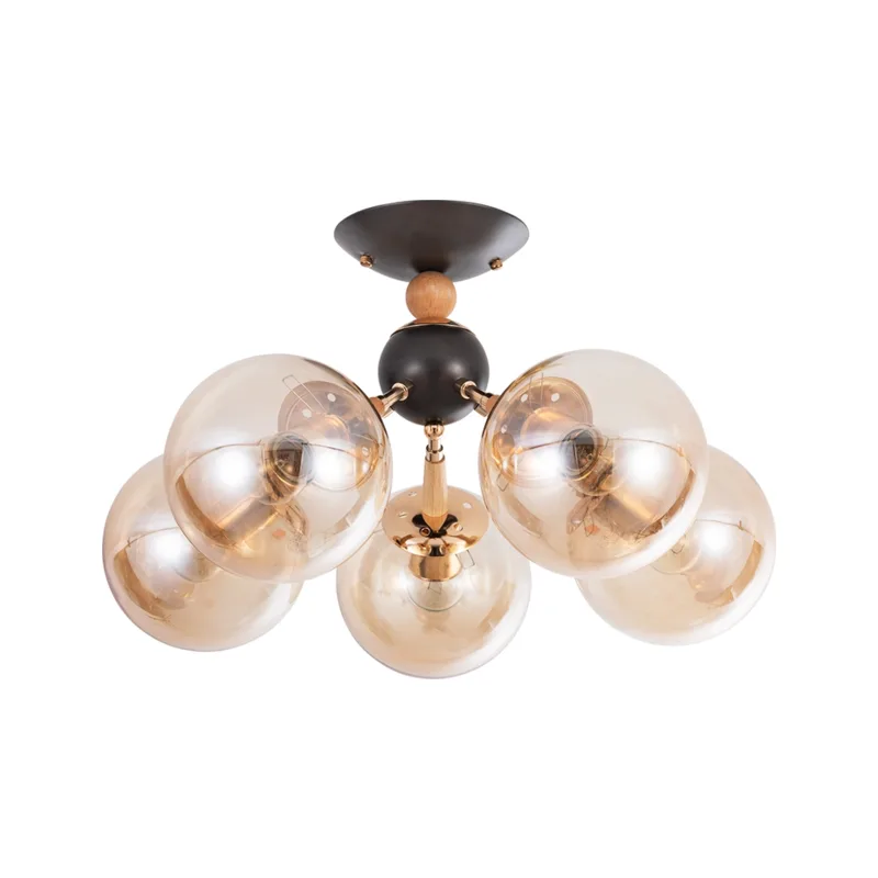 Потолочная люстра Arte Lamp Boston A4485PL-5BK