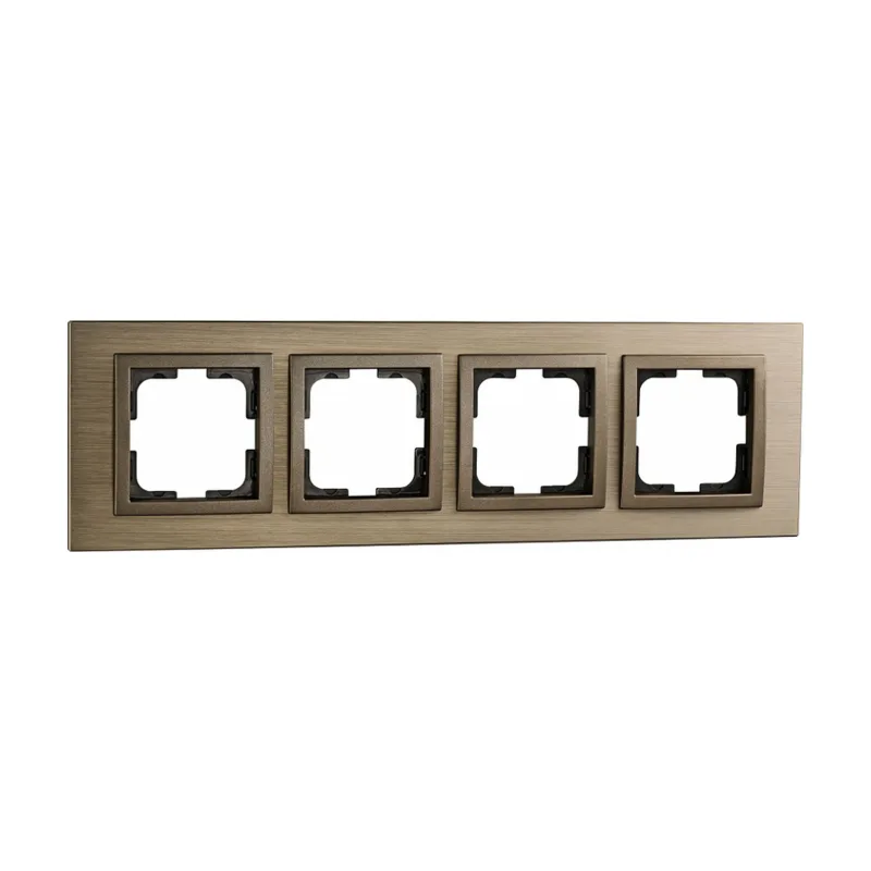 Рамка на 4 поста Mono Electric Style Aluminium 107-810000-163