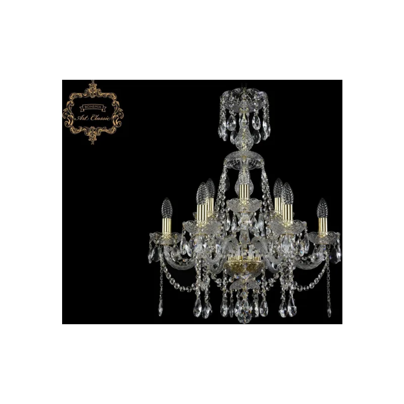 Подвесная хрустальная люстра Art Classic 11.12 11.12.6+3.195.XL-67.Gd.Sp