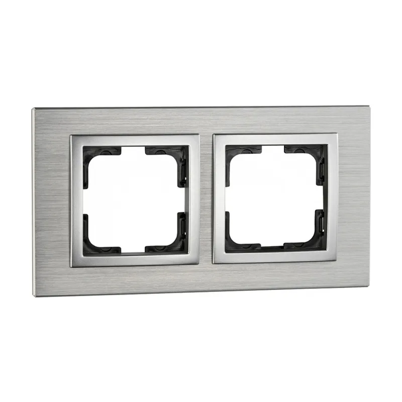 Рамка на 2 поста Mono Electric Style Aluminium 107-800000-161