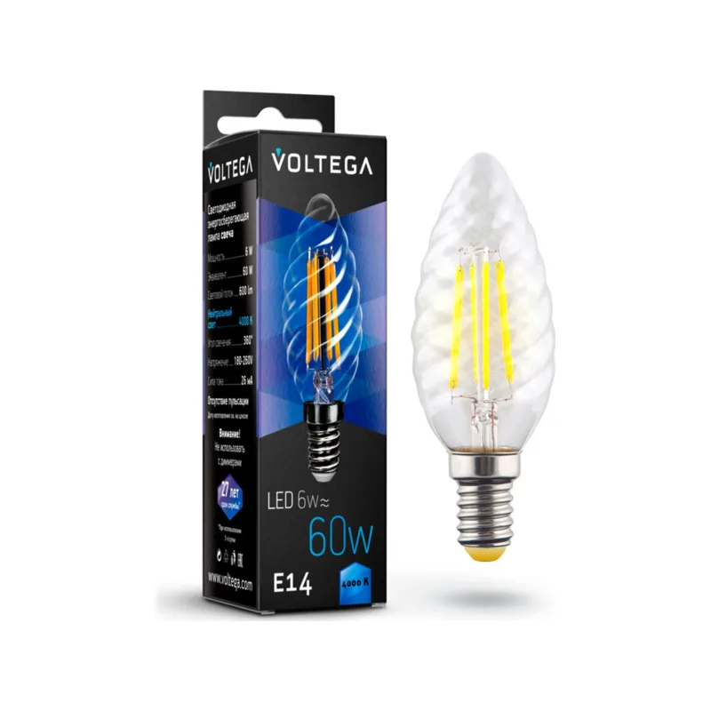 Лампочка светодиодная Candle corn 6W 7028