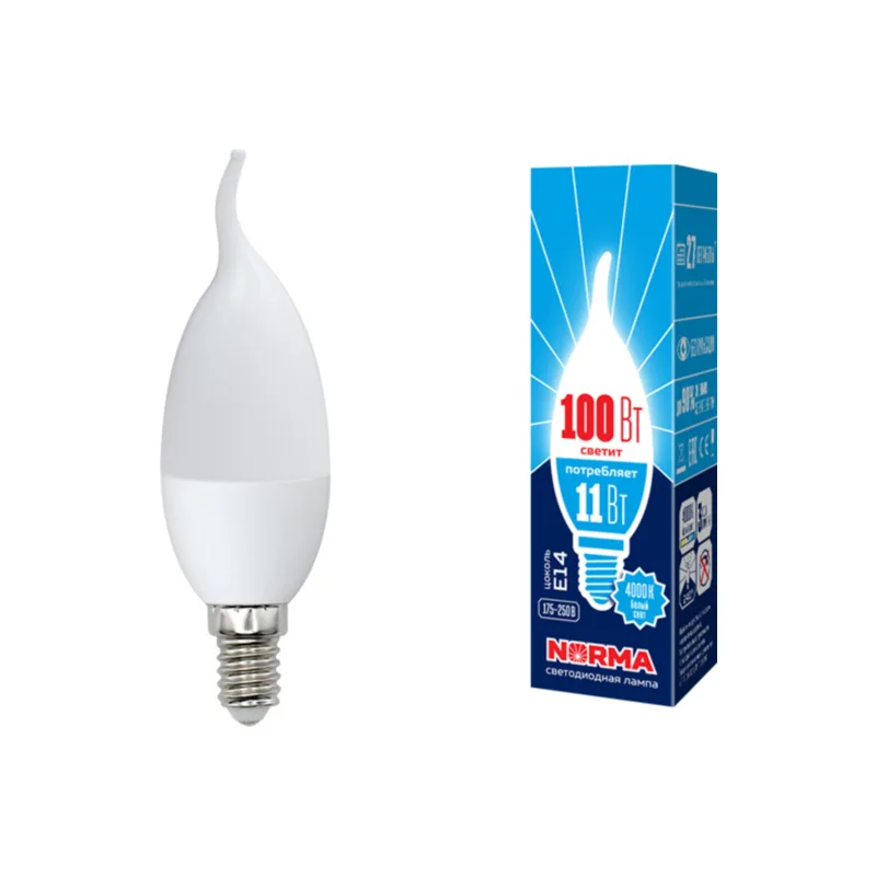 Лампа светодиодная Uniel LED-CW37-11W/NW/E14/FR/NR 03816