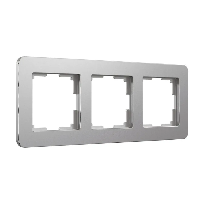 Рамка Werkel Platinum алюминий W0032606/ Рамка на 3 поста Platinum (алюминий)