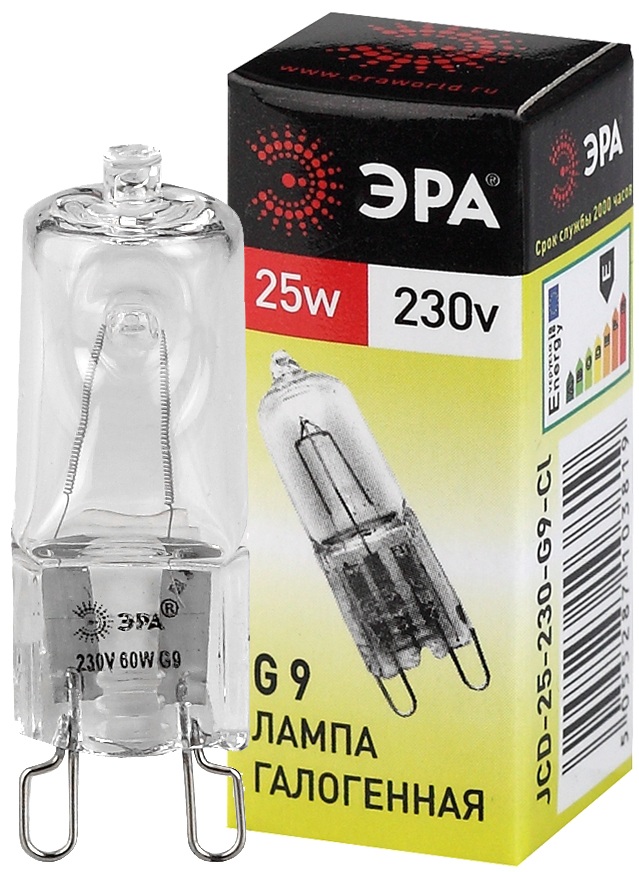 Лампочка галогеновая G9-JCD-25-230V-CL