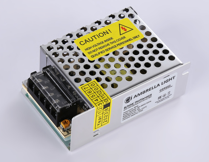Блок питания для светодиодной ленты 12V 36W Ambrella LED Driver 12V GS9502 — фото 2