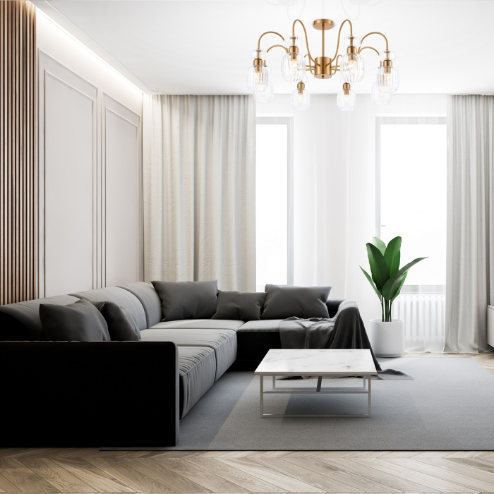 Потолочная люстра Escada Gloss 1141/8PL Clear — фото 4