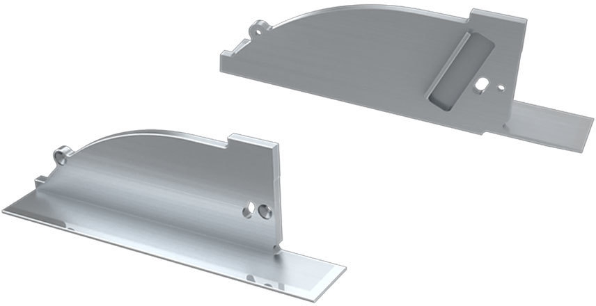 Заглушка для ALM-ARC-SIDE серая правая с отверстием 026792