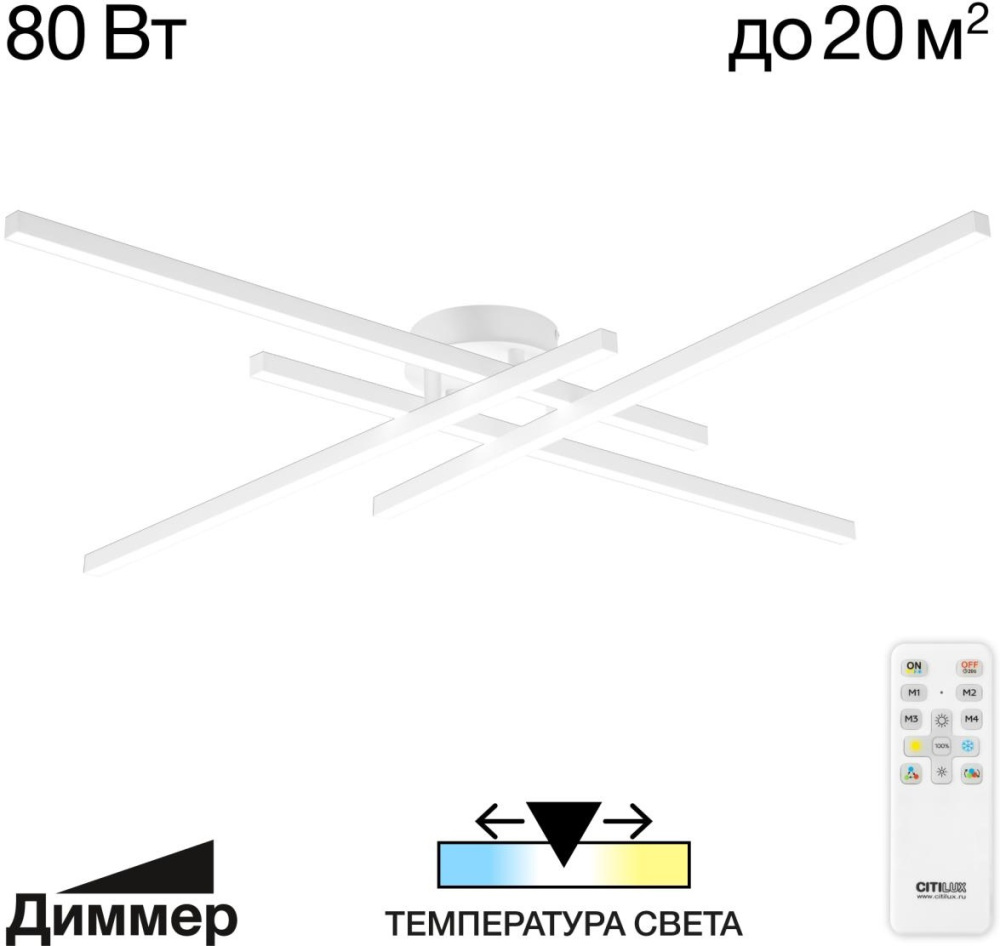Потолочная люстра Citilux Стиг CL203140