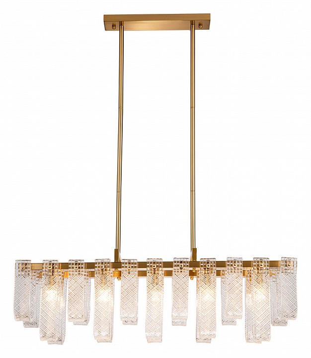 Люстра на штанге Indigo Brina 12027/10PL Brass — фото 2