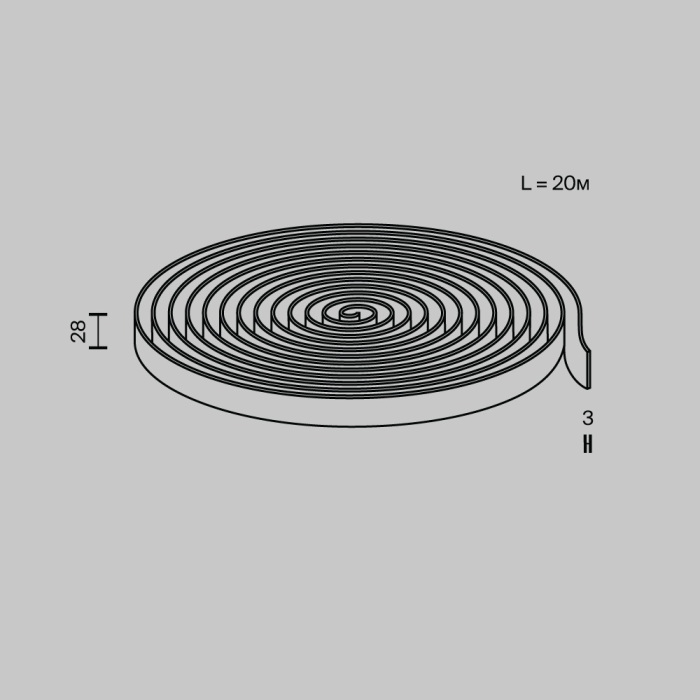 Шинопровод Conductive textile tape Parity TRX130-1.20GR — фото 3
