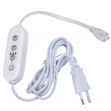 Таймер с вилкой и разъемом UST-E33 WHITE 2M