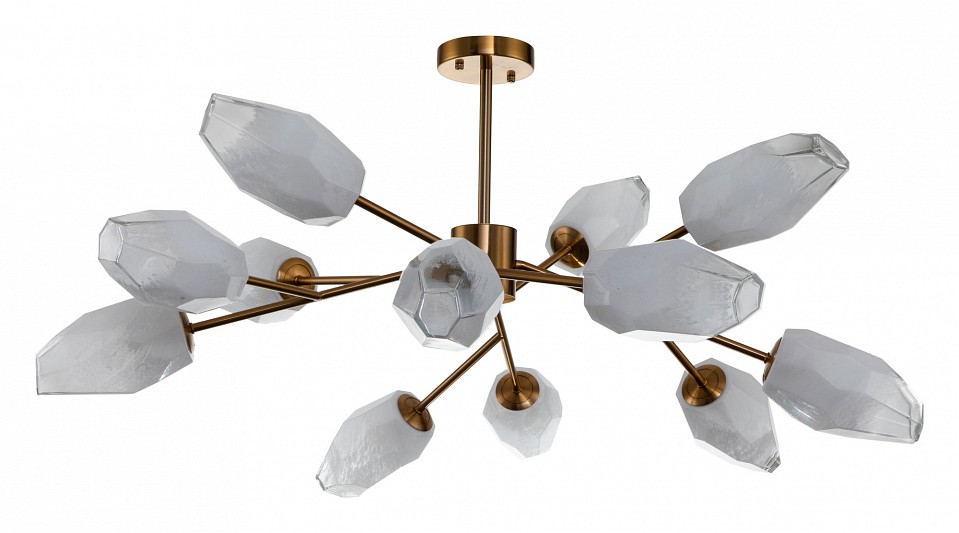 Люстра на штанге Indigo Boccio 13003/12C Brass