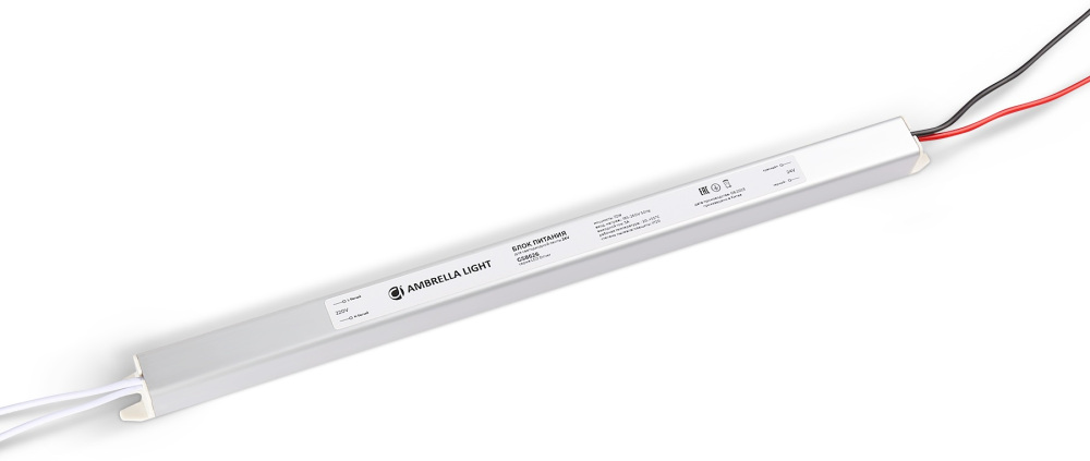 Блок питания ультратонкий для светодиодной ленты 24V 72W Ambrella LED Driver 24V GS8626 — фото 1
