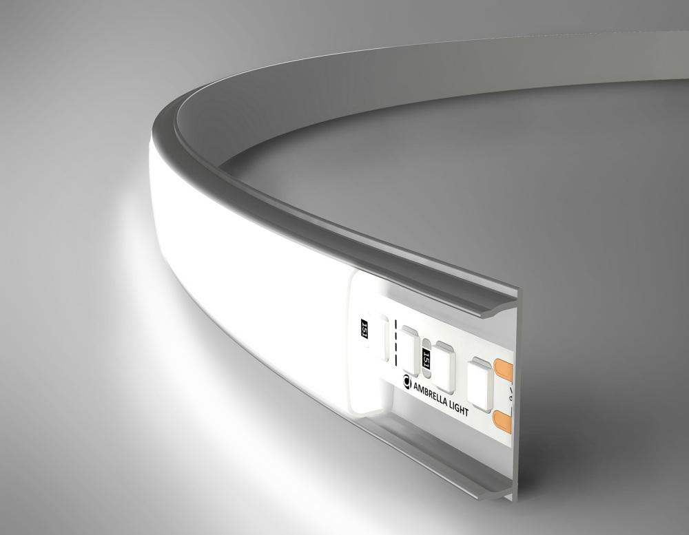 Накладной гибкий профиль для светодиодной ленты Ambrella Illumination GP1600AL