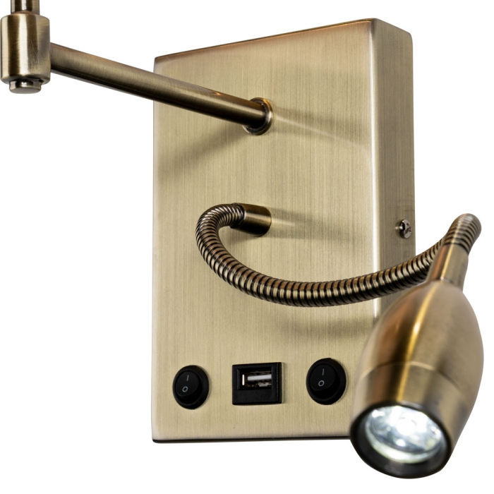 Настенное бра Arte Lamp Elba A2581AP-2AB — фото 3