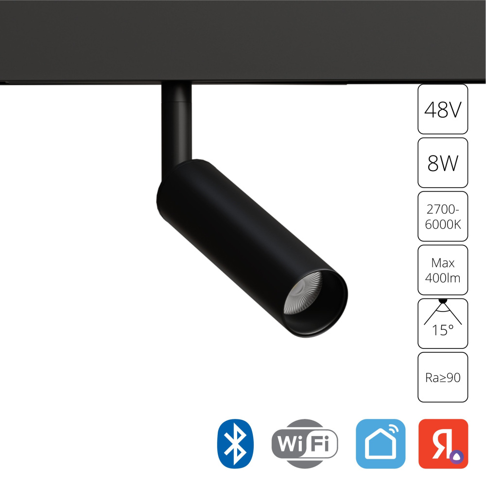 Трековый светильник Arte Lamp Linea A4690PL-1BK