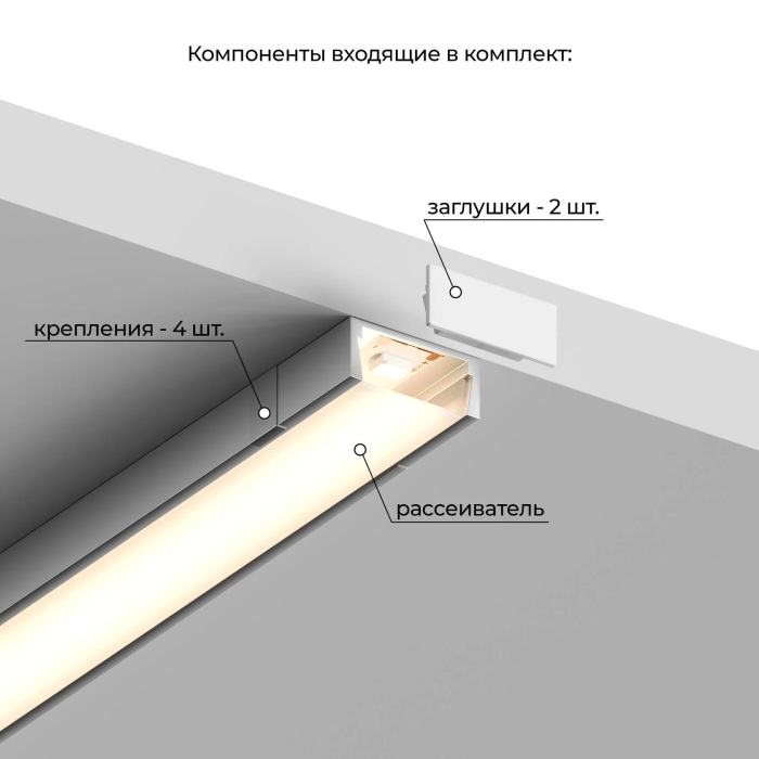 Профиль для светодиодной ленты Line HSBL_0195 — фото 3