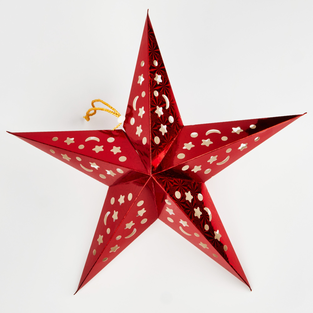 Световая фигура ULD-H4545-005/STA/2AA WARM WHITE IP20 RED STAR