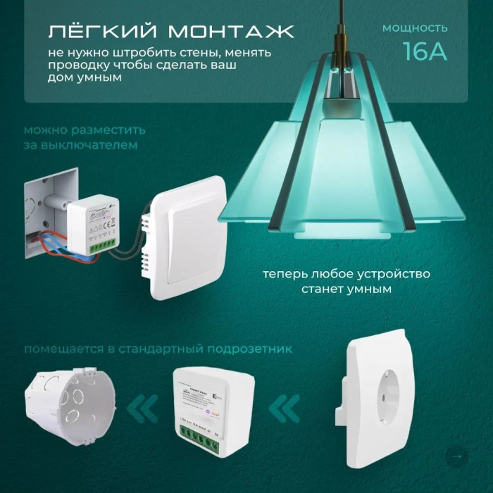 Wi-Fi реле Smart ZRS.1505.01 — фото 3