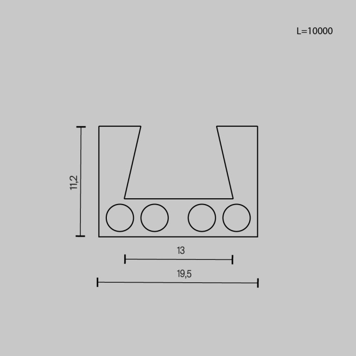 Шинопровод 10м Maytoni Busbar trunkings Elasity TRX160-1110B — фото 5