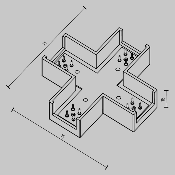 Коннектор Accessories for tracks Elasity TRA160CX-11B — фото 3