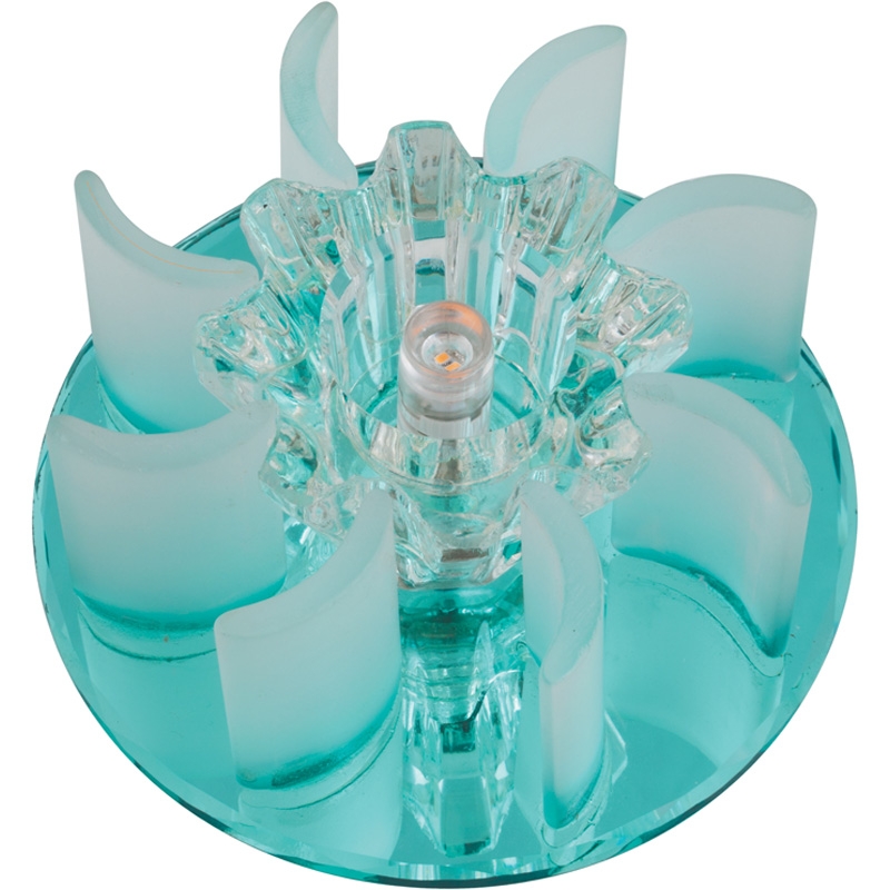 Встраиваемый светильник Fametto Fiore DLS-F114 G4 BLUE/CLEAR