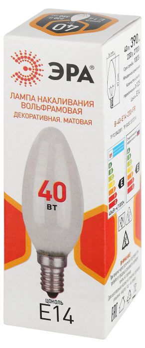 Лампочка накаливания B-40-E14-230-FR — фото 3